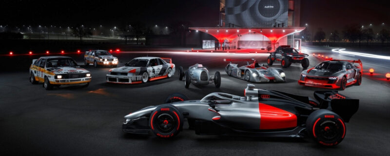 Audi Formule 1; Audi R26 Formule 1-wagen gepresenteerd voor iconische en succesvolle raceauto’s uit de rijke autosporthistorie van het merk.