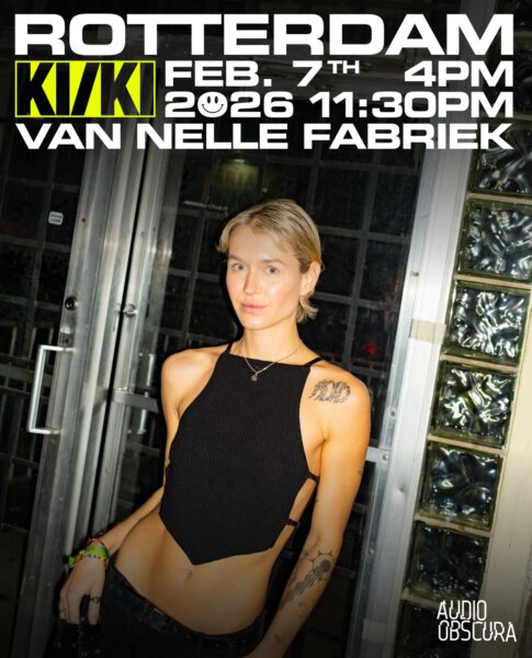 KI/KI Audio Obscura; artiestenposter van KI/KI x. Audio Obscura op 7 februari 2026.