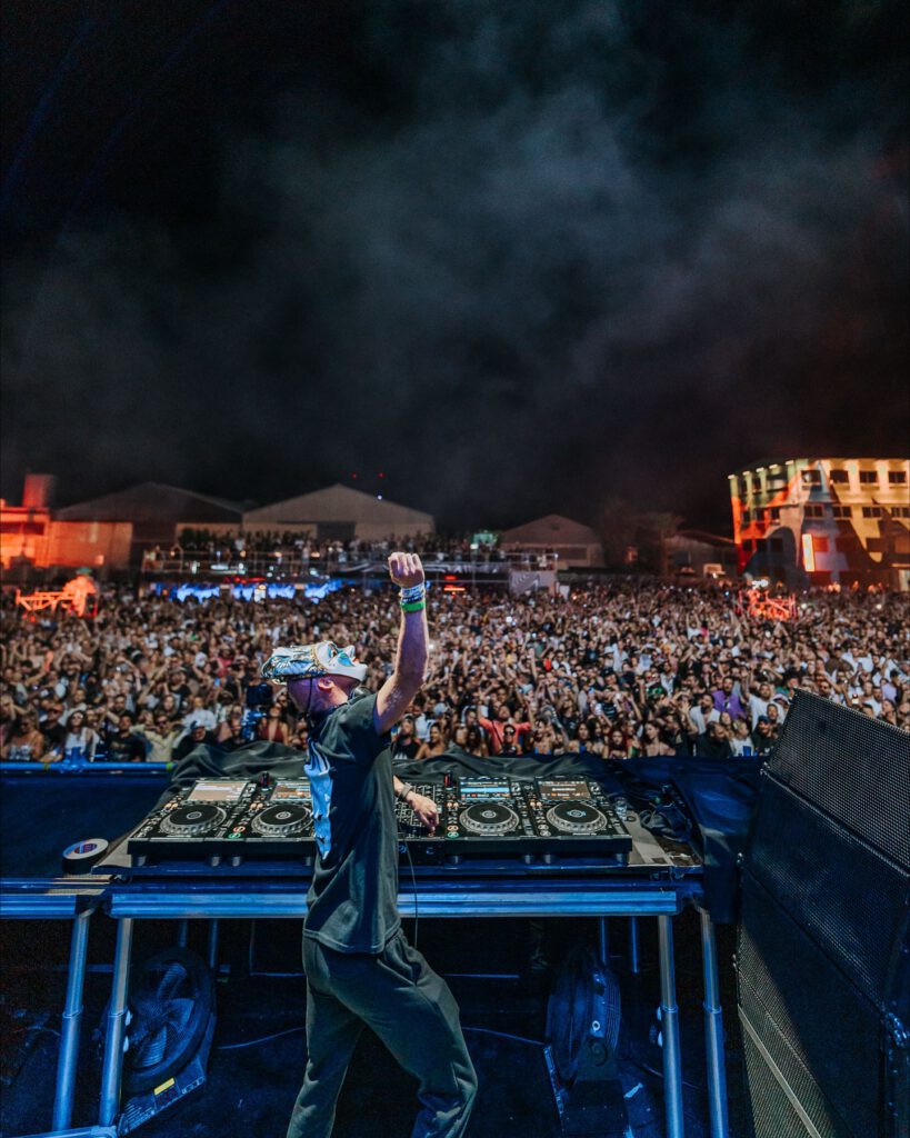 Boris Brejcha; Boris Brejcha op het podium van de Main Stage in Cyprus op festival BEONIX.