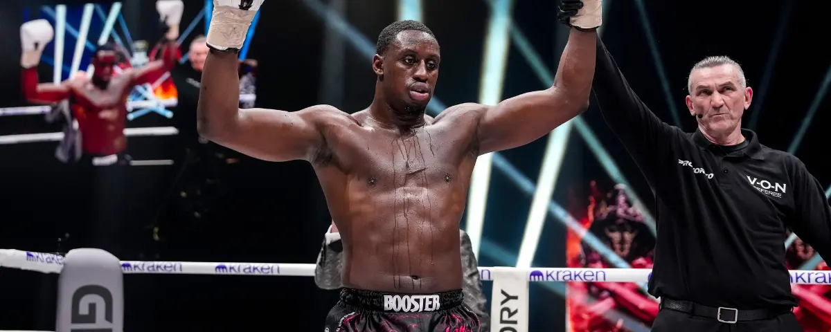 Mory Kromah; Mory Kromah na zijn winstpartij op GLORY 105.