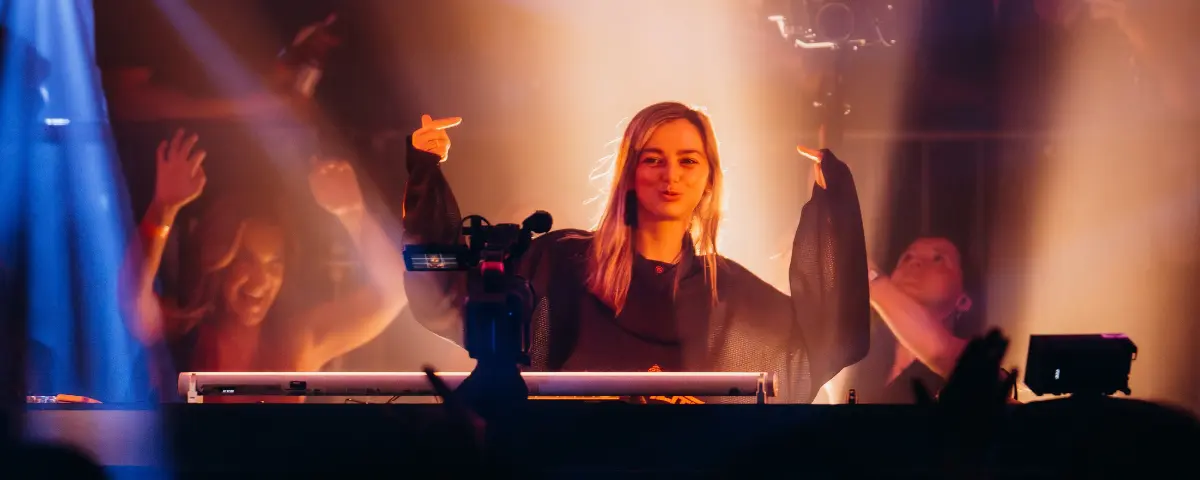 Nachtcultuur Nederland; dj DAF tijdens Audio Obscura in de Van Nellefabriek te Rotterdam.